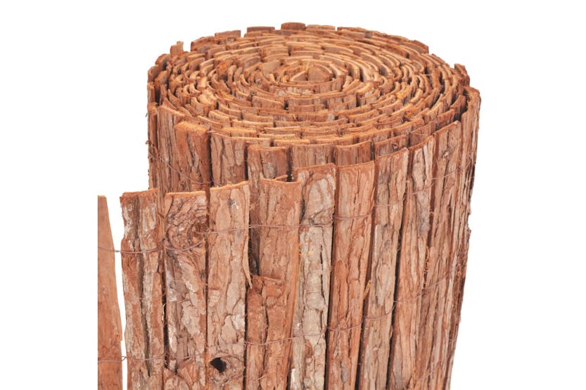 vidaXL 142680 Bark Fence 1000x50cm vidaXL 142680 Bark Fence 1000x50cm