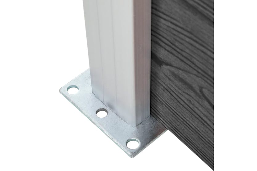 vidaXL 3070436 Fence Panel Set Wpc 1564x186cm Black vidaXL 3070436 Fence Panel Set Wpc 1564x186cm Black