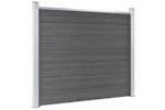vidaXL 3070460 Fence Panel Set Wpc 526x146cm Black vidaXL 3070460 Fence Panel Set Wpc 526x146cm Black