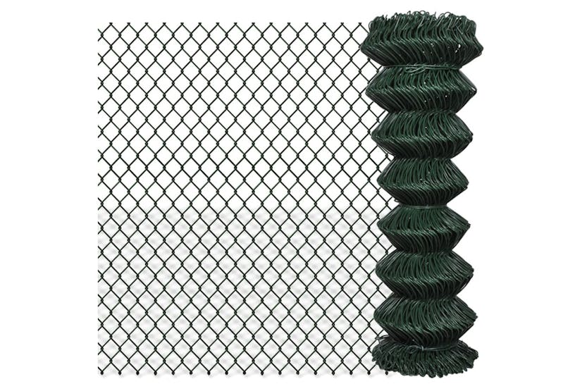 vidaXL 140350 Chain Link Fence Steel 1,25x25 M vidaXL 140350 Chain Link Fence Steel 1,25x25 M