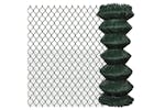 vidaXL 140344 Chain Link Fence Steel 1x15 M Green vidaXL 140344 Chain Link Fence Steel 1x15 M Green