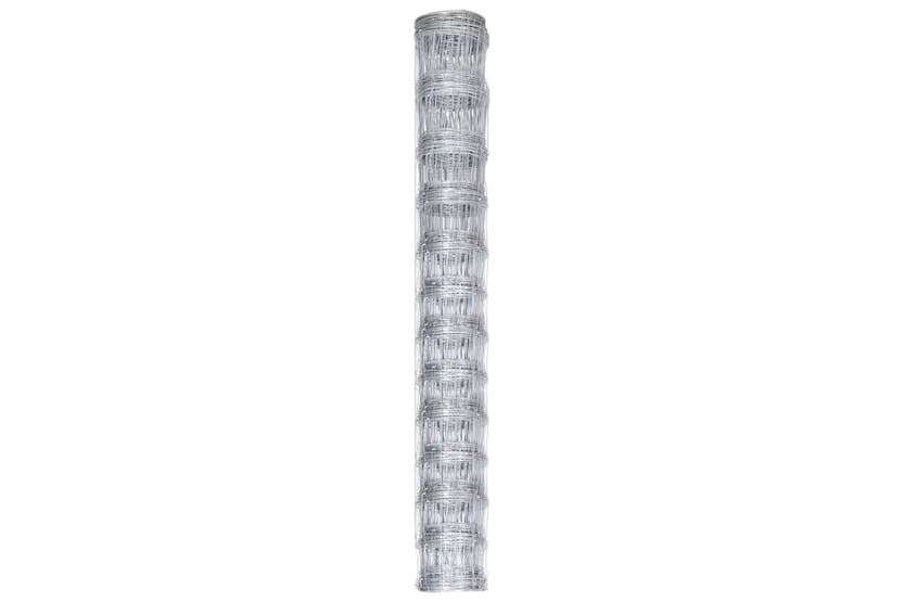 vidaXL 149506 Garden Fence Galvanised Steel 50 M 150cm Silver vidaXL 149506 Garden Fence Galvanised Steel 50 M 150cm Silver