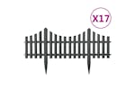 vidaXL 314682 Lawn Edgings 17 Pcs Anthracite 10 M Pp vidaXL 314682 Lawn Edgings 17 Pcs Anthracite 10 M Pp