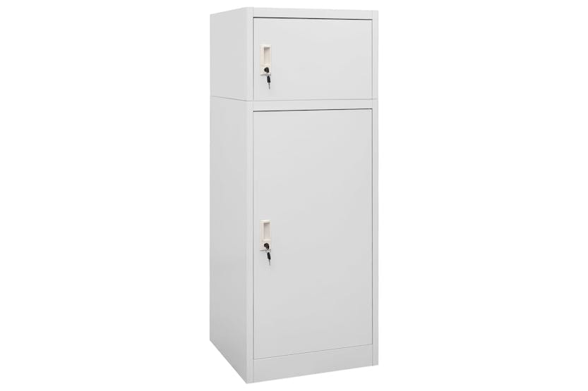 vidaXL 339600 Saddle Cabinet Light Grey 53x53x140cm Steel vidaXL 339600 Saddle Cabinet Light Grey 53x53x140cm Steel