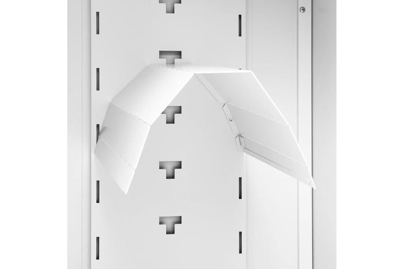 vidaXL 339603 Saddle Cabinet White 53x53x105cm Steel vidaXL 339603 Saddle Cabinet White 53x53x105cm Steel