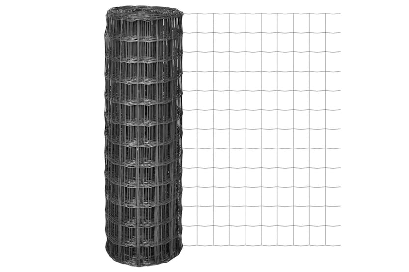 vidaXL 142516 Euro Fence Steel 25x1.2 M Grey vidaXL 142516 Euro Fence Steel 25x1.2 M Grey