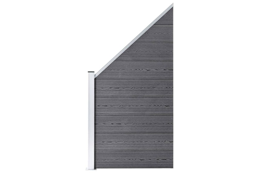 vidaXL 3053239 Wpc Fence Set 7 Square + 1 Slanted 1311x186cm Grey vidaXL 3053239 Wpc Fence Set 7 Square + 1 Slanted 1311x186cm Grey