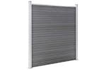 vidaXL 3053239 Wpc Fence Set 7 Square + 1 Slanted 1311x186cm Grey vidaXL 3053239 Wpc Fence Set 7 Square + 1 Slanted 1311x186cm Grey