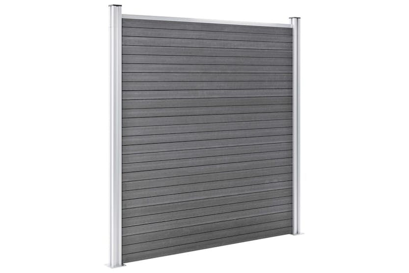 vidaXL 3053239 Wpc Fence Set 7 Square + 1 Slanted 1311x186cm Grey vidaXL 3053239 Wpc Fence Set 7 Square + 1 Slanted 1311x186cm Grey