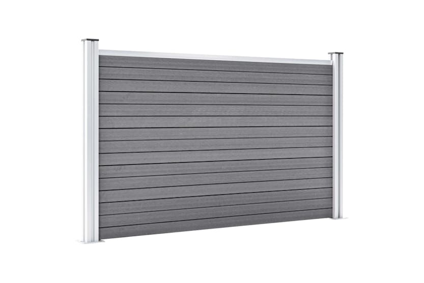 vidaXL 3053247 Garden Fence Wpc 353x106cm Grey vidaXL 3053247 Garden Fence Wpc 353x106cm Grey