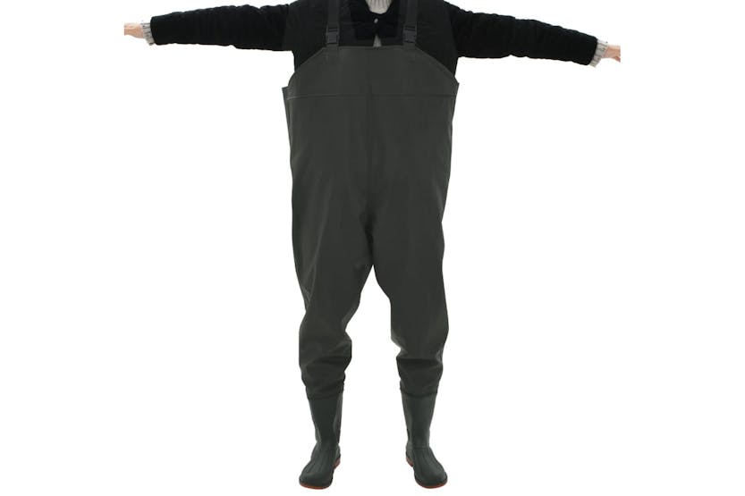 vidaXL 133660 Wading Pants With Boots Green Size 45 vidaXL 133660 Wading Pants With Boots Green Size 45