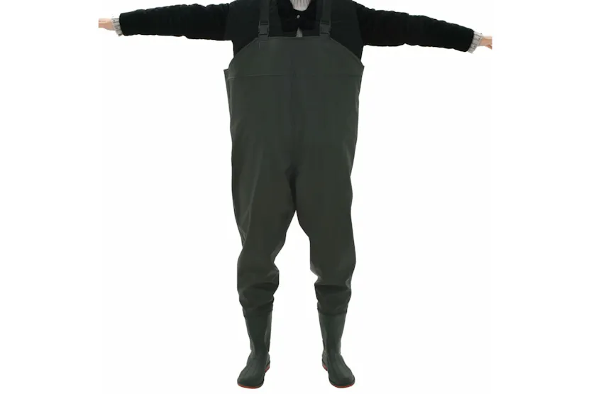 vidaXL 133656 Wading Pants With Boots Green Size 41 vidaXL 133656 Wading Pants With Boots Green Size 41