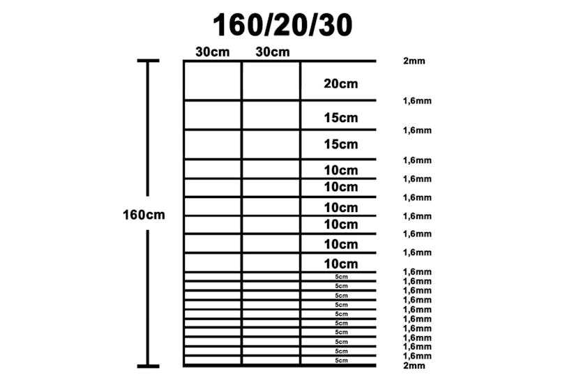 vidaXL 149493 Garden Fence Galvanised Steel 50x1.6 M Silver vidaXL 149493 Garden Fence Galvanised Steel 50x1.6 M Silver