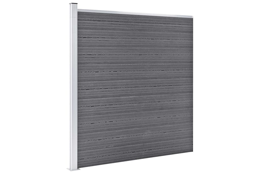 vidaXL 3053239 Wpc Fence Set 7 Square + 1 Slanted 1311x186cm Grey vidaXL 3053239 Wpc Fence Set 7 Square + 1 Slanted 1311x186cm Grey