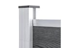 vidaXL 3053239 Wpc Fence Set 7 Square + 1 Slanted 1311x186cm Grey vidaXL 3053239 Wpc Fence Set 7 Square + 1 Slanted 1311x186cm Grey