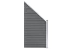 vidaXL 3053239 Wpc Fence Set 7 Square + 1 Slanted 1311x186cm Grey vidaXL 3053239 Wpc Fence Set 7 Square + 1 Slanted 1311x186cm Grey