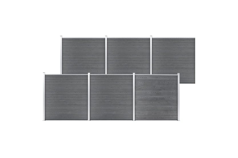 vidaXL 3053229 Garden Fence Wpc 1045x186cm Grey vidaXL 3053229 Garden Fence Wpc 1045x186cm Grey