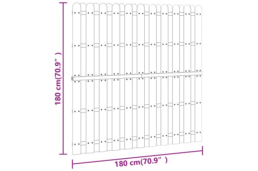 vidaXL 42459 Fence Panel Impregnated Pinewood 180x180cm vidaXL 42459 Fence Panel Impregnated Pinewood 180x180cm