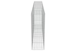 vidaXL 143593 Gabion Wall With Covers Galvanised Steel 300x50x150cm vidaXL 143593 Gabion Wall With Covers Galvanised Steel 300x50x150cm