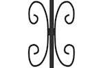 vidaXL 151086 Garden Fence With Spear Top Black 165cm Powder-coated Steel vidaXL 151086 Garden Fence With Spear Top Black 165cm Powder-coated Steel