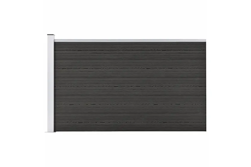 vidaXL Garden Fence Wpc 175x105cm Grey vidaXL Garden Fence Wpc 175x105cm Grey