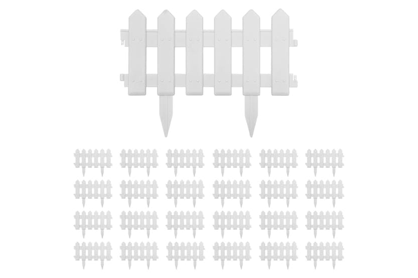 vidaXL 48616 Lawn Edgings 25 Pcs White 10 M Pp vidaXL 48616 Lawn Edgings 25 Pcs White 10 M Pp