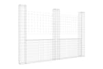 vidaXL 151290 U-shape Gabion Basket With 3 Posts Iron 260x20x200cm vidaXL 151290 U-shape Gabion Basket With 3 Posts Iron 260x20x200cm