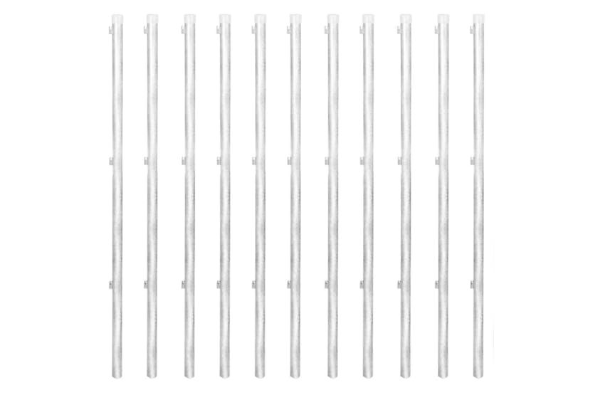 vidaXL 141499 Chain Link Fence With Posts Galvanised Steel 25x1 M Silver vidaXL 141499 Chain Link Fence With Posts Galvanised Steel 25x1 M Silver