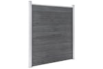 vidaXL 3053237 Wpc Fence Set 5 Square + 1 Slanted 965x186cm Grey vidaXL 3053237 Wpc Fence Set 5 Square + 1 Slanted 965x186cm Grey