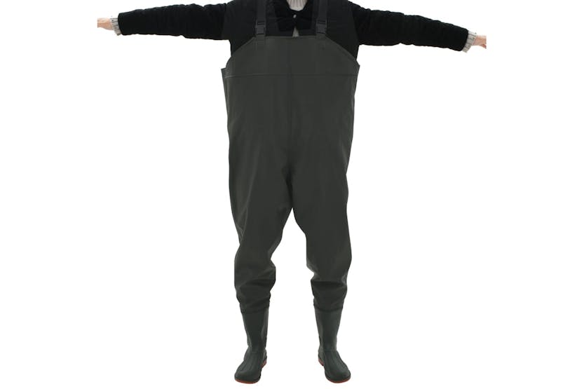 vidaXL 133661 Wading Pants With Boots Green Size 46 vidaXL 133661 Wading Pants With Boots Green Size 46