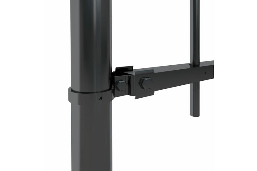 vidaXL 277606 Garden Fence With Spear Top Steel 8.5x0.8 M Black vidaXL 277606 Garden Fence With Spear Top Steel 8.5x0.8 M Black