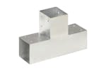 vidaXL 145472 Post Connectors 4 Pcs T Shape Galvanised Metal 91x91mm vidaXL 145472 Post Connectors 4 Pcs T Shape Galvanised Metal 91x91mm