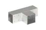 vidaXL 145472 Post Connectors 4 Pcs T Shape Galvanised Metal 91x91mm vidaXL 145472 Post Connectors 4 Pcs T Shape Galvanised Metal 91x91mm