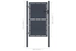 vidaXL 144522 Garden Gate Steel 100x200cm Anthracite vidaXL 144522 Garden Gate Steel 100x200cm Anthracite