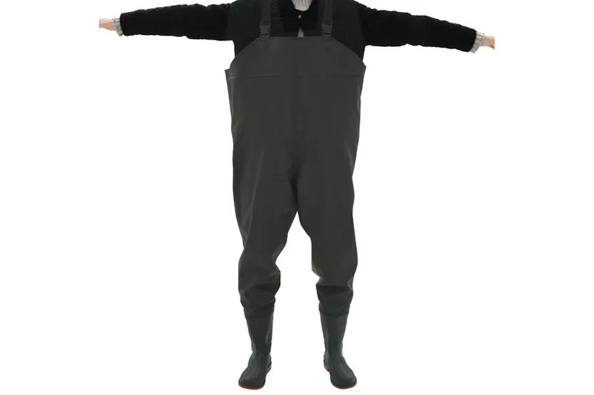 vidaXL 133657 Wading Pants With Boots Green Size 42 vidaXL 133657 Wading Pants With Boots Green Size 42