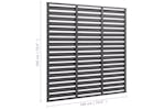 vidaXL 318110 Fence Panel Wpc 180x180cm Grey vidaXL 318110 Fence Panel Wpc 180x180cm Grey