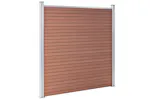 vidaXL 49066 Garden Fence Wpc 180x186cm Brown vidaXL 49066 Garden Fence Wpc 180x186cm Brown