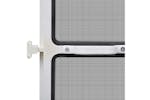 vidaXL 141565 White Hinged Insect Screen For Doors 120 X 240cm vidaXL 141565 White Hinged Insect Screen For Doors 120 X 240cm