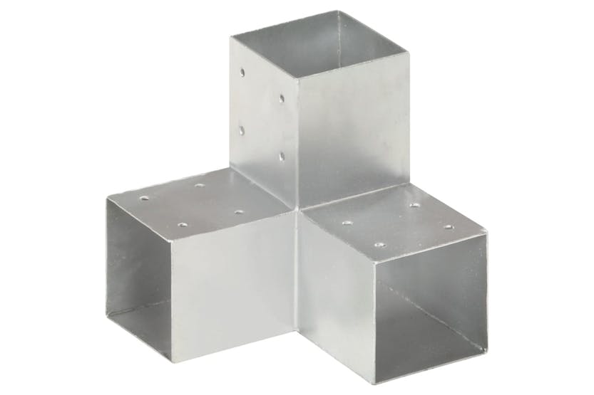 vidaXL 145473 Post Connector Y Shape Galvanised Metal 91x91mm vidaXL 145473 Post Connector Y Shape Galvanised Metal 91x91mm