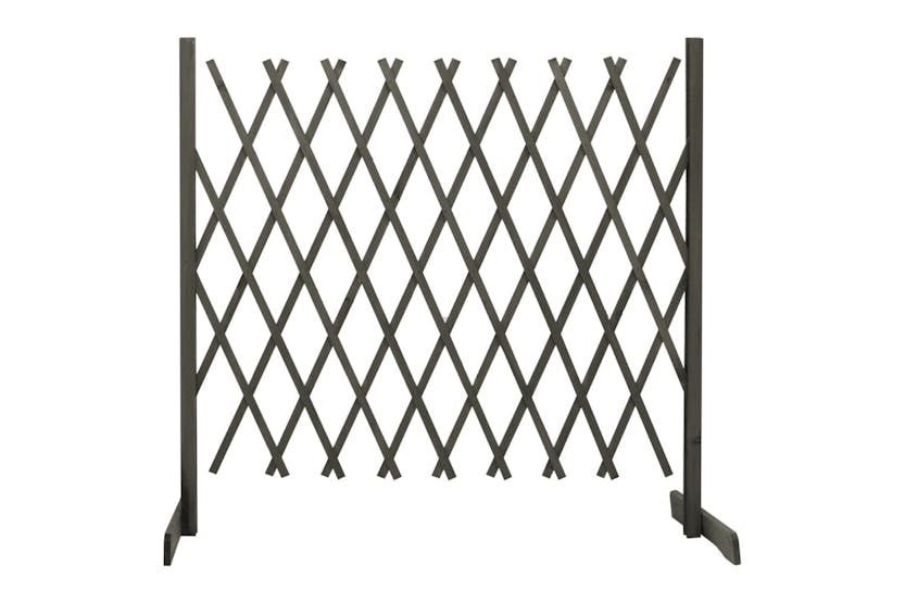 Vidaxl 314829 Garden Trellis Fence Grey 180x100 Cm Solid Firwood Vidaxl 314829 Garden Trellis Fence Grey 180x100 Cm Solid Firwood