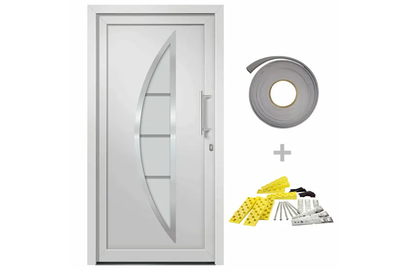 vidaXL 279210 Front Door White 108x208cm vidaXL 279210 Front Door White 108x208cm