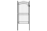 vidaXL 146382 Fence Gate With Spikes Steel 100x200cm Black vidaXL 146382 Fence Gate With Spikes Steel 100x200cm Black