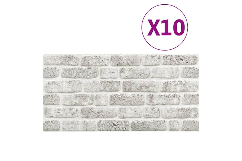 vidaXL 332924 3d Wall Panels With Light Grey Brick Design 10 Pcs Eps vidaXL 332924 3d Wall Panels With Light Grey Brick Design 10 Pcs Eps
