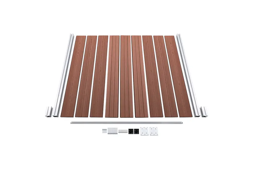vidaXL 49066 Garden Fence Wpc 180x186cm Brown vidaXL 49066 Garden Fence Wpc 180x186cm Brown