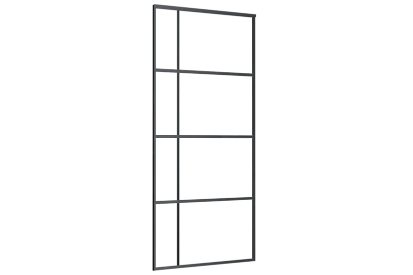 Vidaxl 151682 Sliding Door Esg Glass And Aluminium 90x205 Cm Black Vidaxl 151682 Sliding Door Esg Glass And Aluminium 90x205 Cm Black