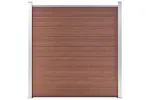 vidaXL 49066 Garden Fence Wpc 180x186cm Brown vidaXL 49066 Garden Fence Wpc 180x186cm Brown