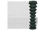 vidaXL 140346 Chain Link Fence Steel 1,5x15 M Green vidaXL 140346 Chain Link Fence Steel 1,5x15 M Green