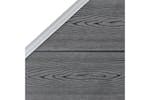 vidaXL 3053235 Wpc Fence Set 3 Square + 1 Slanted 619x186cm Grey vidaXL 3053235 Wpc Fence Set 3 Square + 1 Slanted 619x186cm Grey