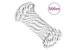 vidaXL 152755 Braided Boat Rope White 4mmx500 M Polyester vidaXL 152755 Braided Boat Rope White 4mmx500 M Polyester