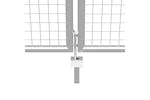 vidaXL 144299 Garden Gate Galvanised Steel 415x150cm Silver vidaXL 144299 Garden Gate Galvanised Steel 415x150cm Silver